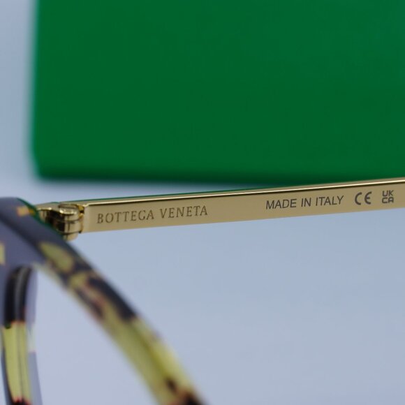 Bottega Veneta BV1074OA 002 Square Eyeglasses – Havana/Gold 53mm - Picture 8 of 10